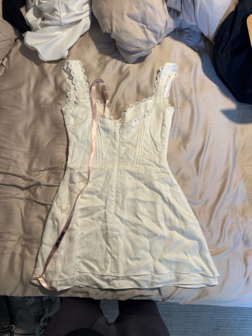 House of CB - Tilly White Mini Corset Dress - Picture 5 of 6